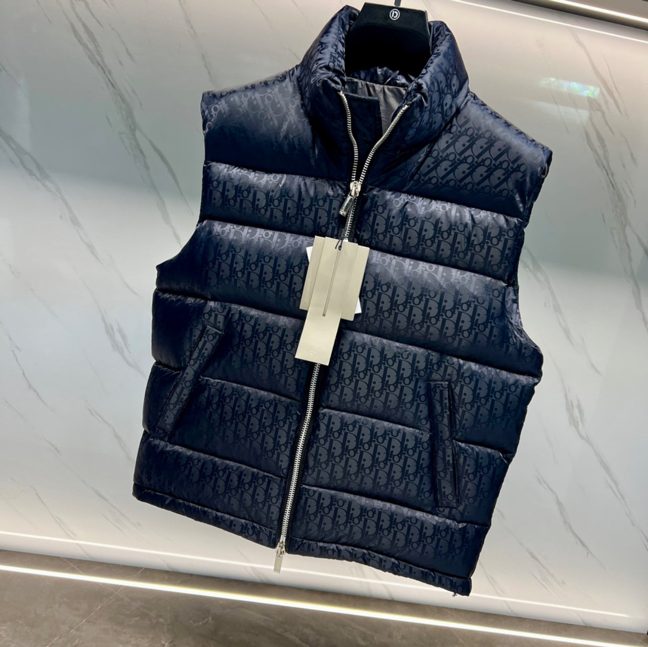 (PRE ORDER) CD OBLIQUE GILET - NAVY