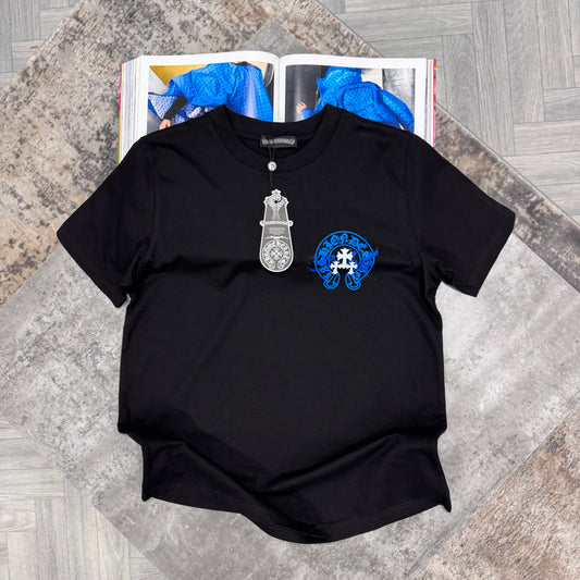 CHROME T SHIRT - BLACK / BLUE