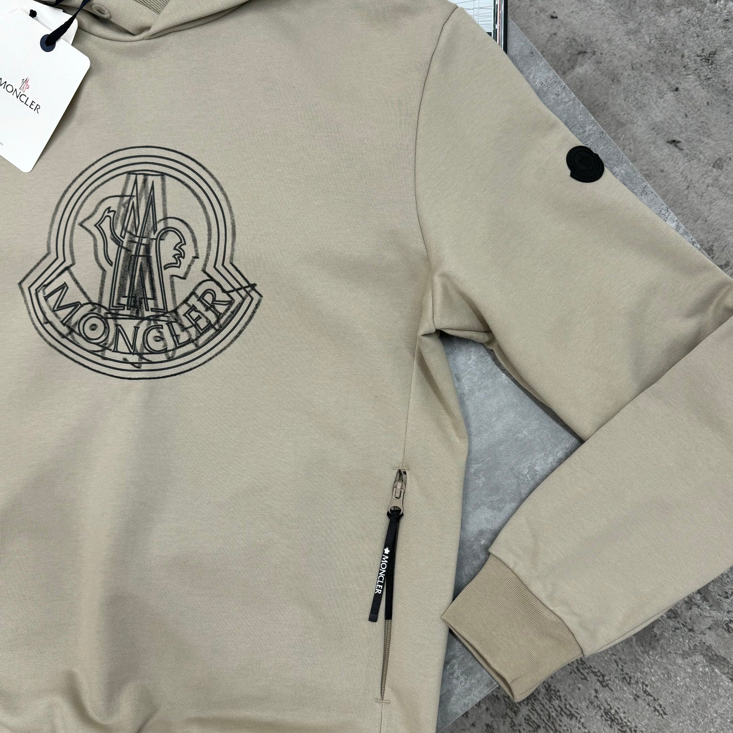 MNCLR - 3D LOGO HOODIE - BEIGE