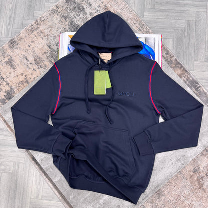 GG LOGO HOODIE - NAVY