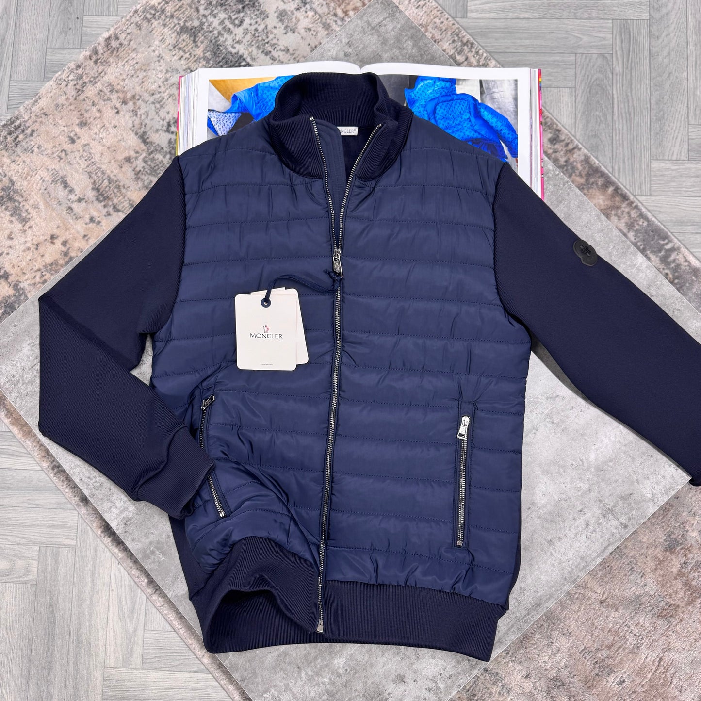 MNCLR BLACK BADGE JACKET - NAVY