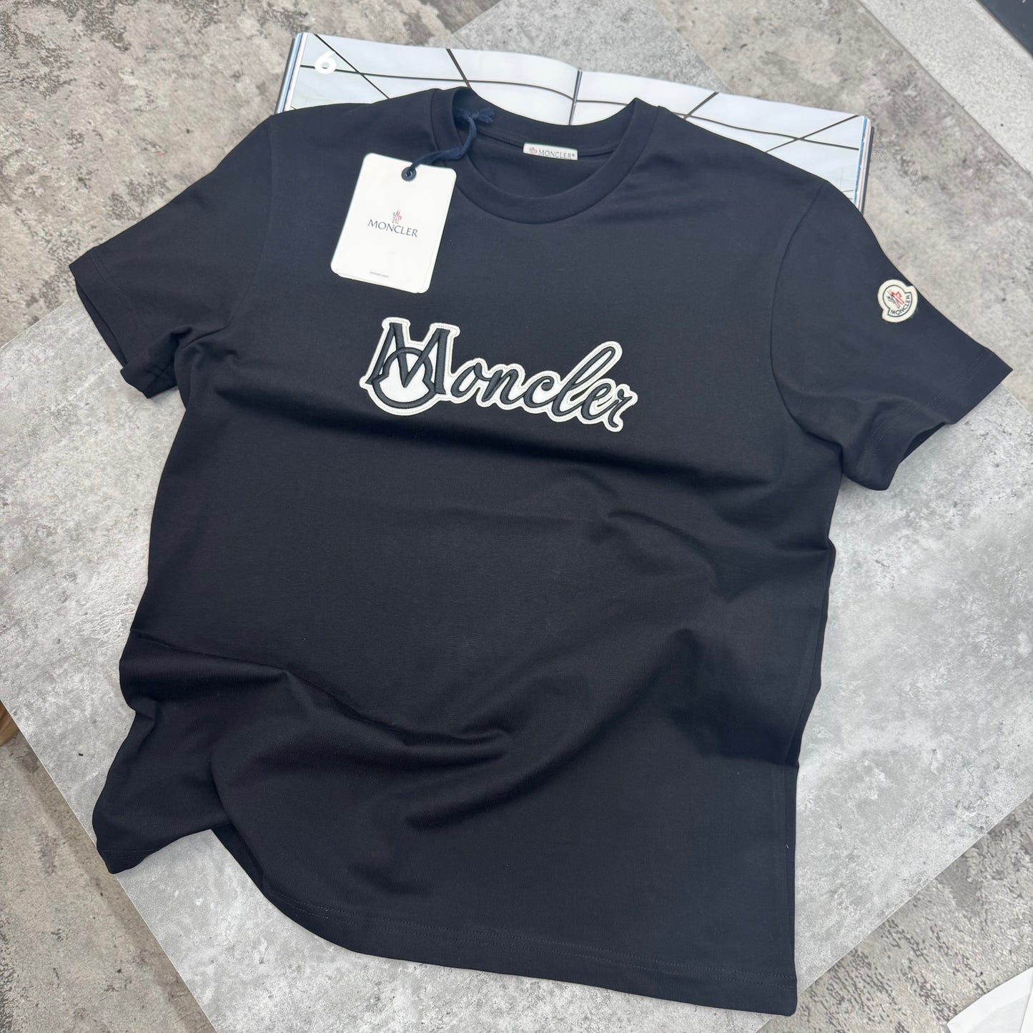 MNCLR - CURSIVE LOGO T-SHIRT - BLACK