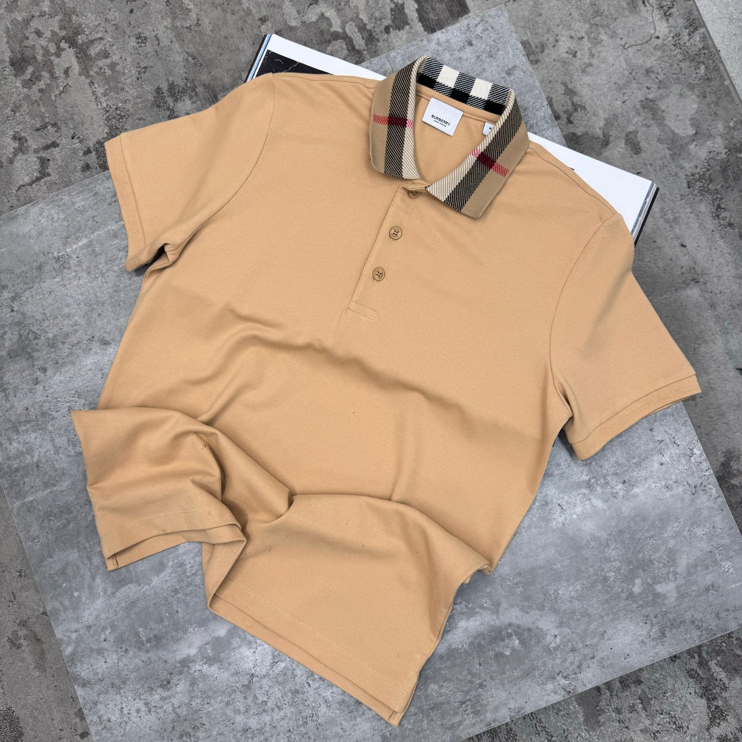 BURB POLO SHIRT - BROWN