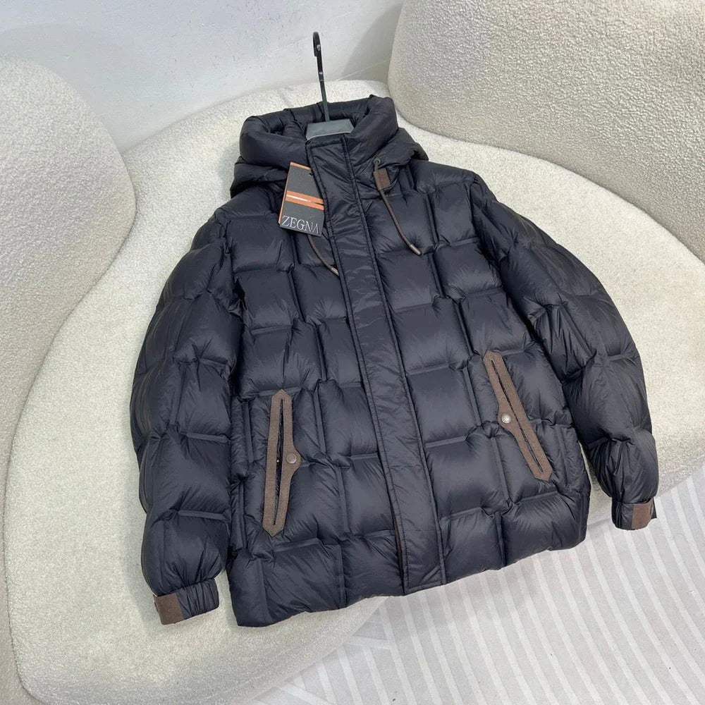 (PRE ORDER) ZENGA PUFFER COAT - BLACK