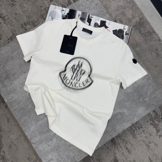 MNCLR - BLURRED LOGO T-SHIRT - WHITE