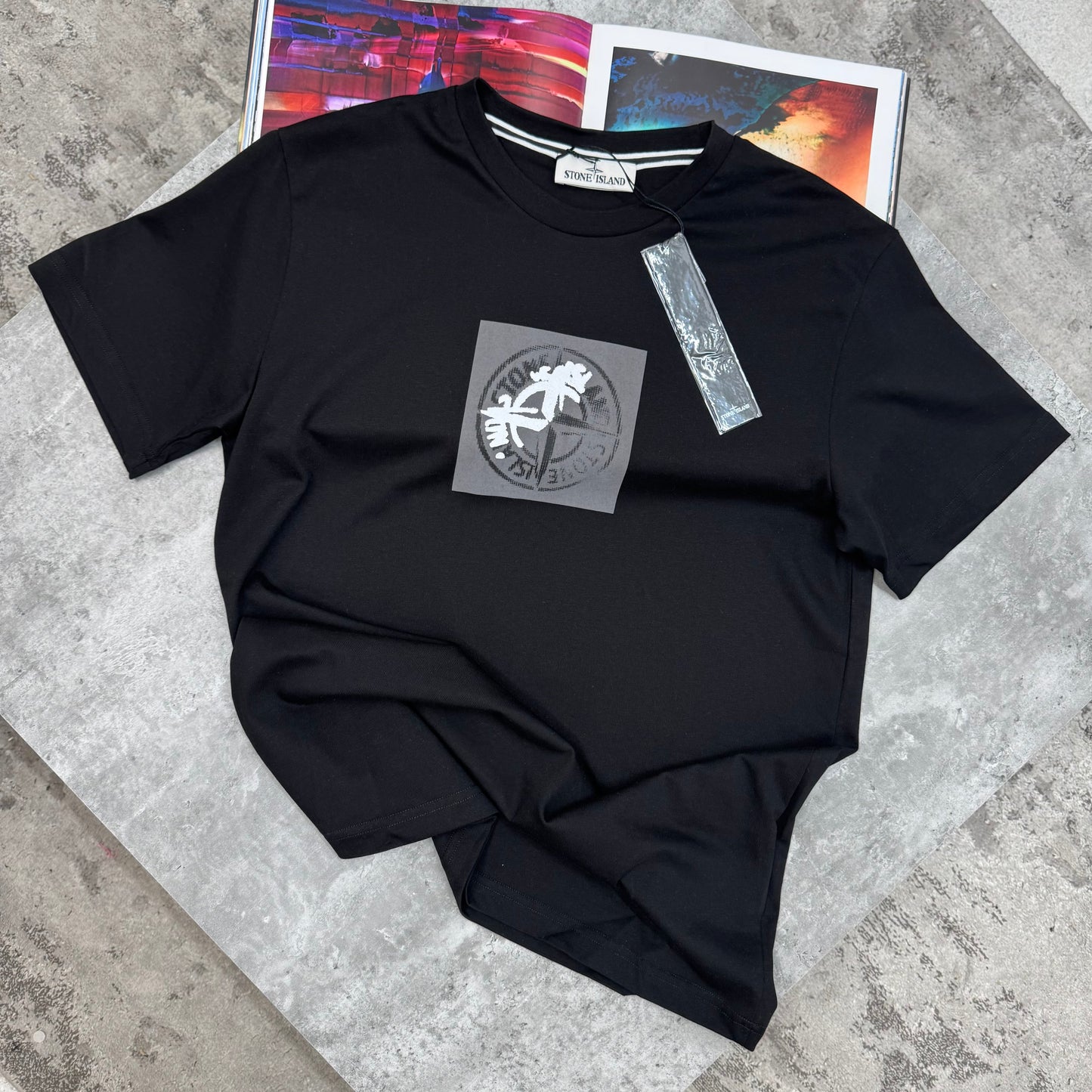 SI - SQUARE LOGO T-SHIRT - BLACK