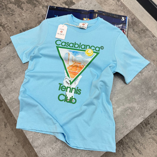 CASA - TENNIS CLUB T-SHIRT - SKY BLUE