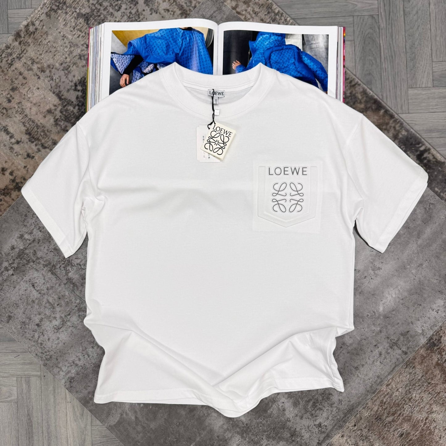 LOEW POCKET T SHIRT - WHITE