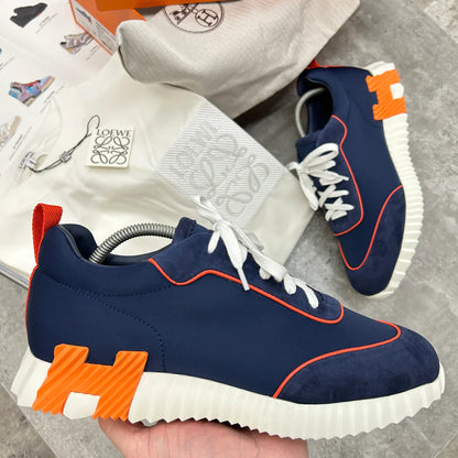 (PRE ORDER) HERMES BOUNCING TRAINERS - NAVY / ORANGE