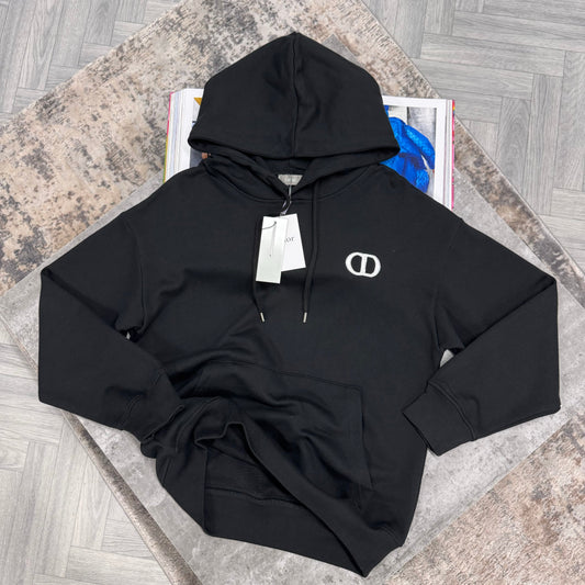 CD HOODIE - BLACK / WHITE