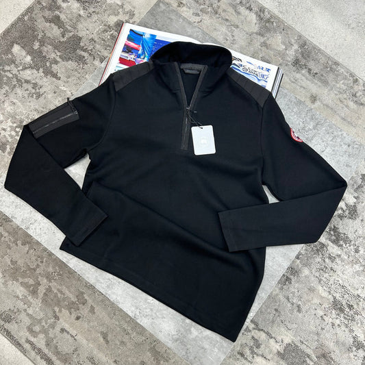 CG - HALF ZIP JUMPER - BLACK