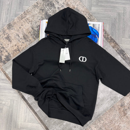 CD HOODIE - BLACK / WHITE