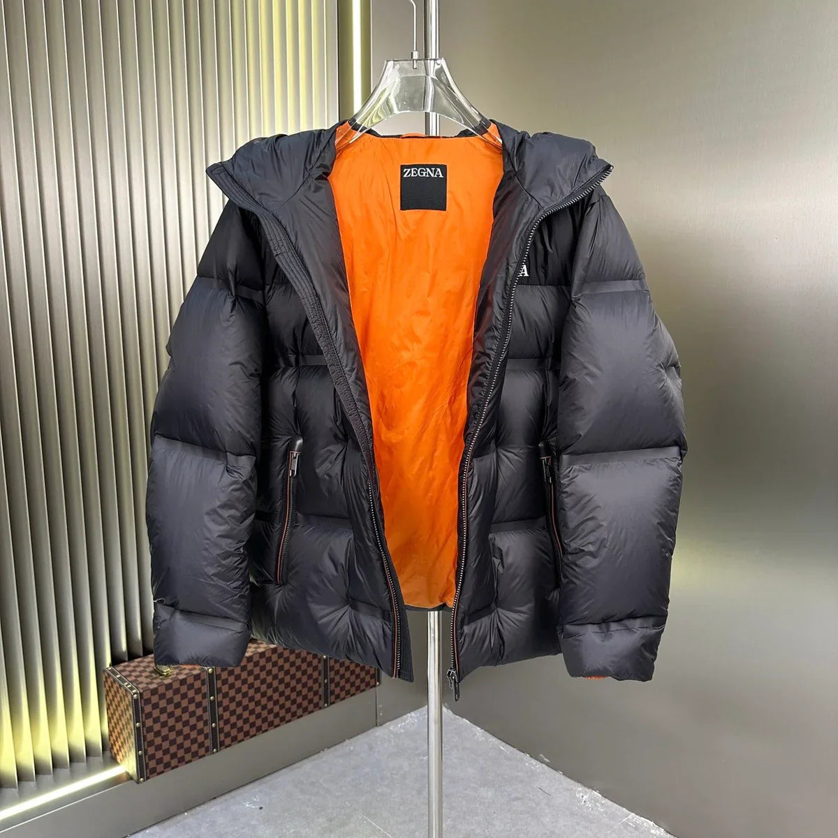 (PRE ORDER) ZENGA PUFFER COAT - BLACK