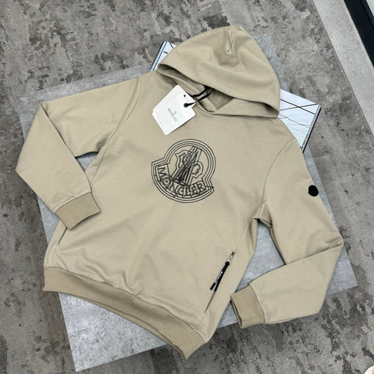 MNCLR - 3D LOGO HOODIE - BEIGE