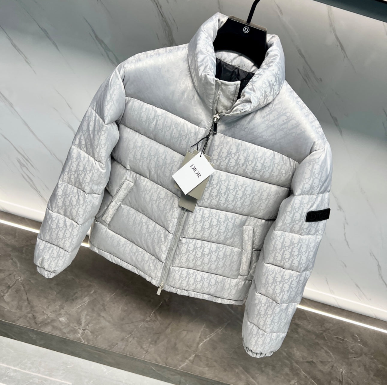 (PRE ORDER) CD OBLIQUE COAT - SILVER