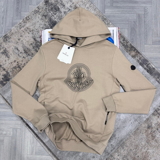 MNCLR 3D LOGO HOODIE - BEIGE