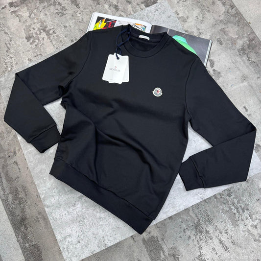 MNCLR - PLAIN LOGO JUMPER - BLACK