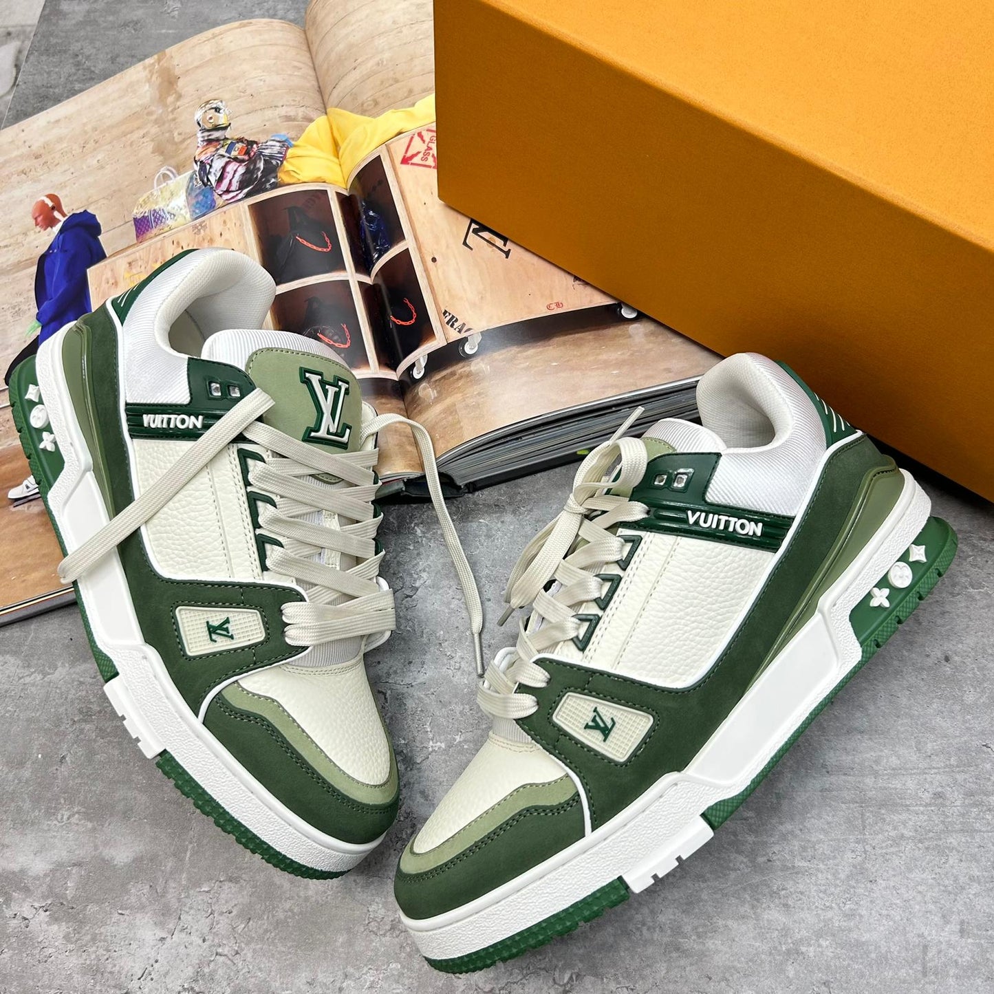 LVE - TRAINERS - GREEN/WHITE