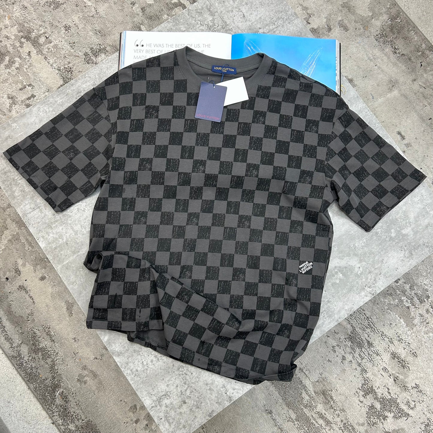 LVE - DAMIER T-SHIRT - DARK GREY