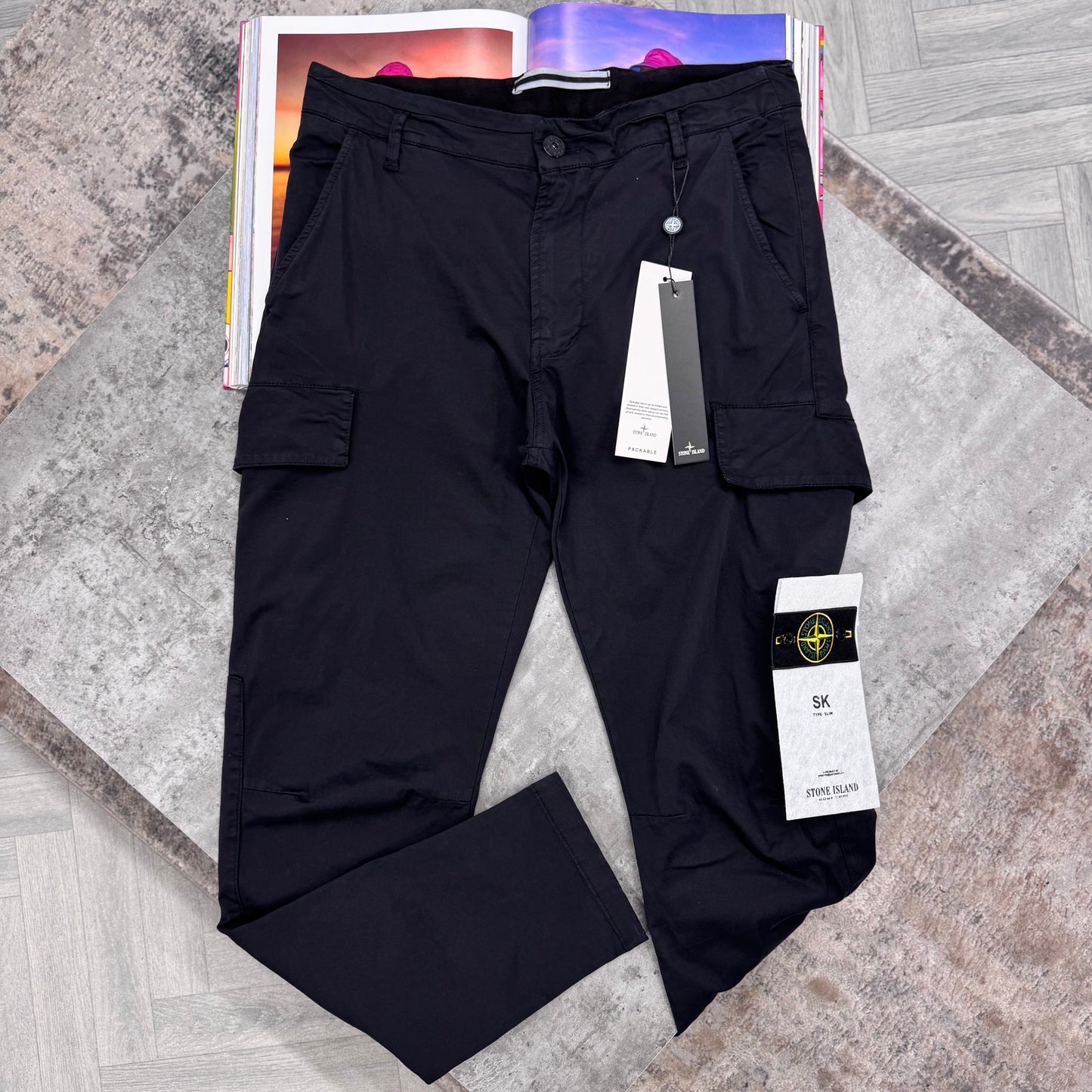 STONEY SS25 CARGOS - BLACK