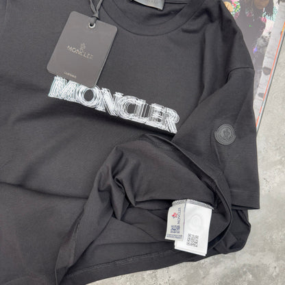 MNCLR - SMALL BLURRED LOGO T-SHIRT - BLACK