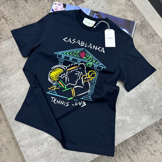 CASA - TENNIS CLUB T-SHIRT - NAVY