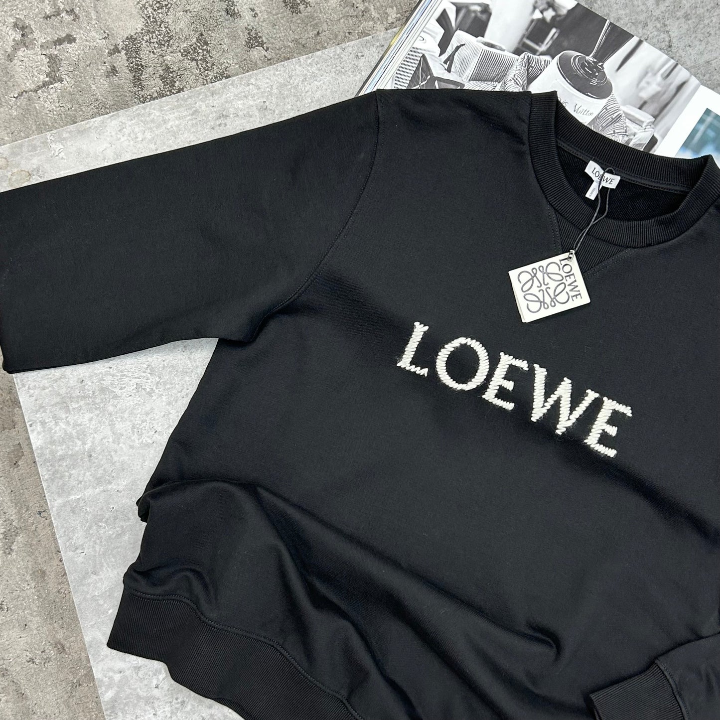 LWE - CENTRE LOGO JUMPER - BLACK