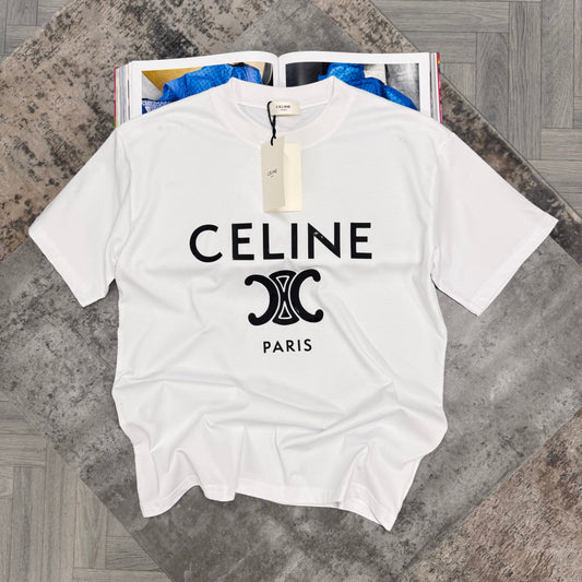 CELINE PARIS T SHIRT - WHITE