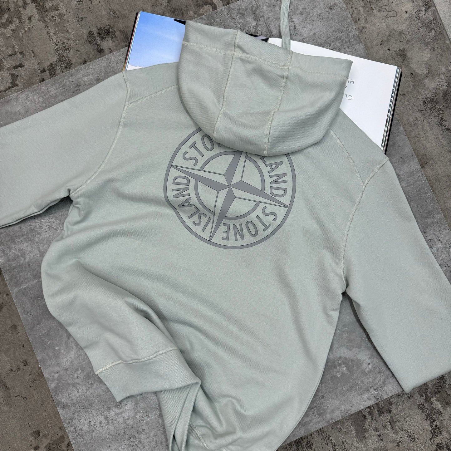 SI - BACK LOGO HOODIE - OLIVE