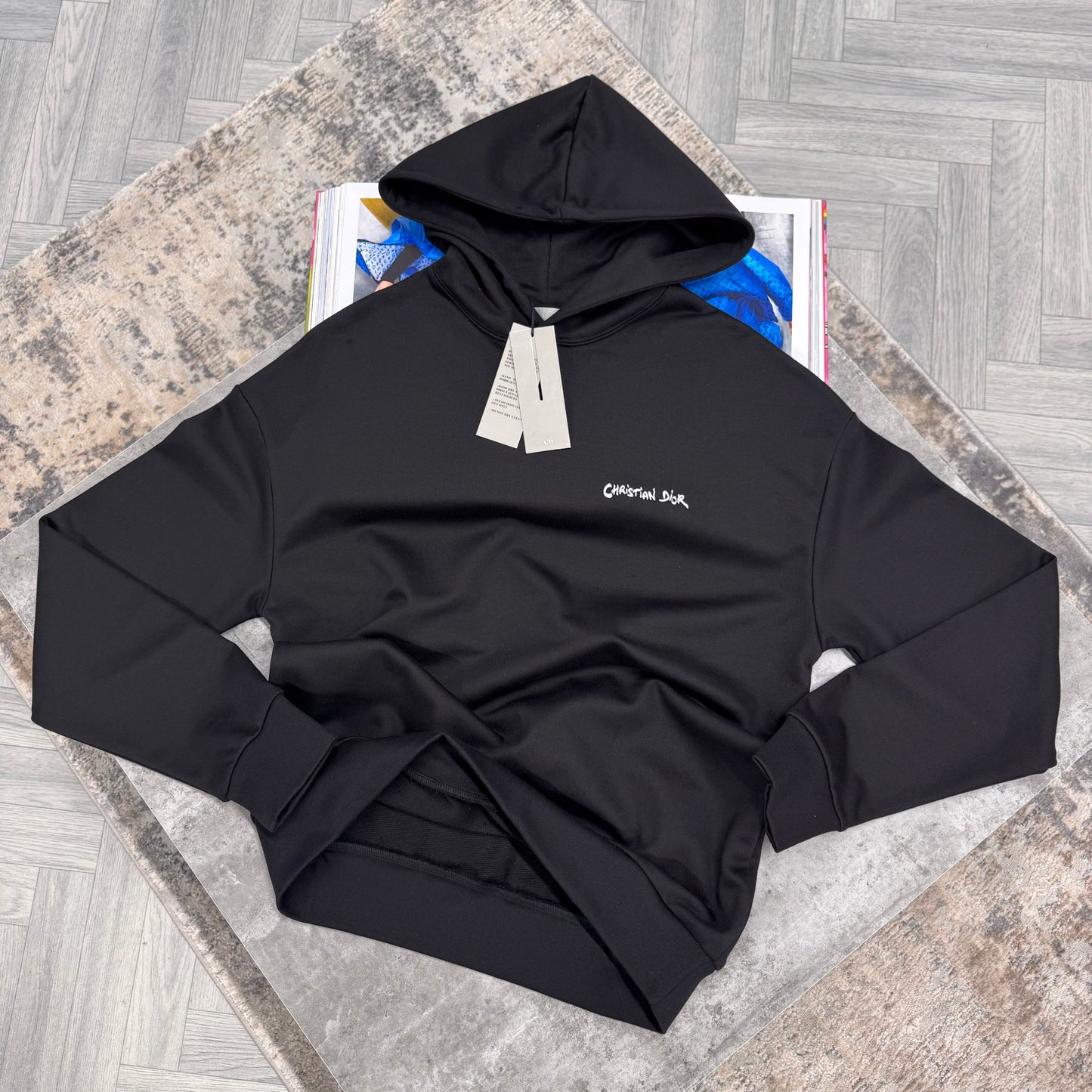 CD SIGNATURE LOGO HOODIE - BLACK