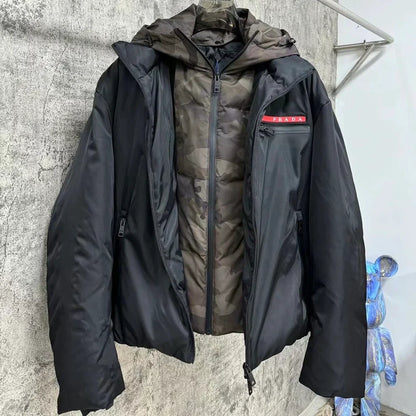 (PRE ORDER) PRADA COAT - BLACK / CAMO