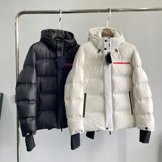 (PRE ORDER) PRADA COAT - BLACK & OFF WHITE