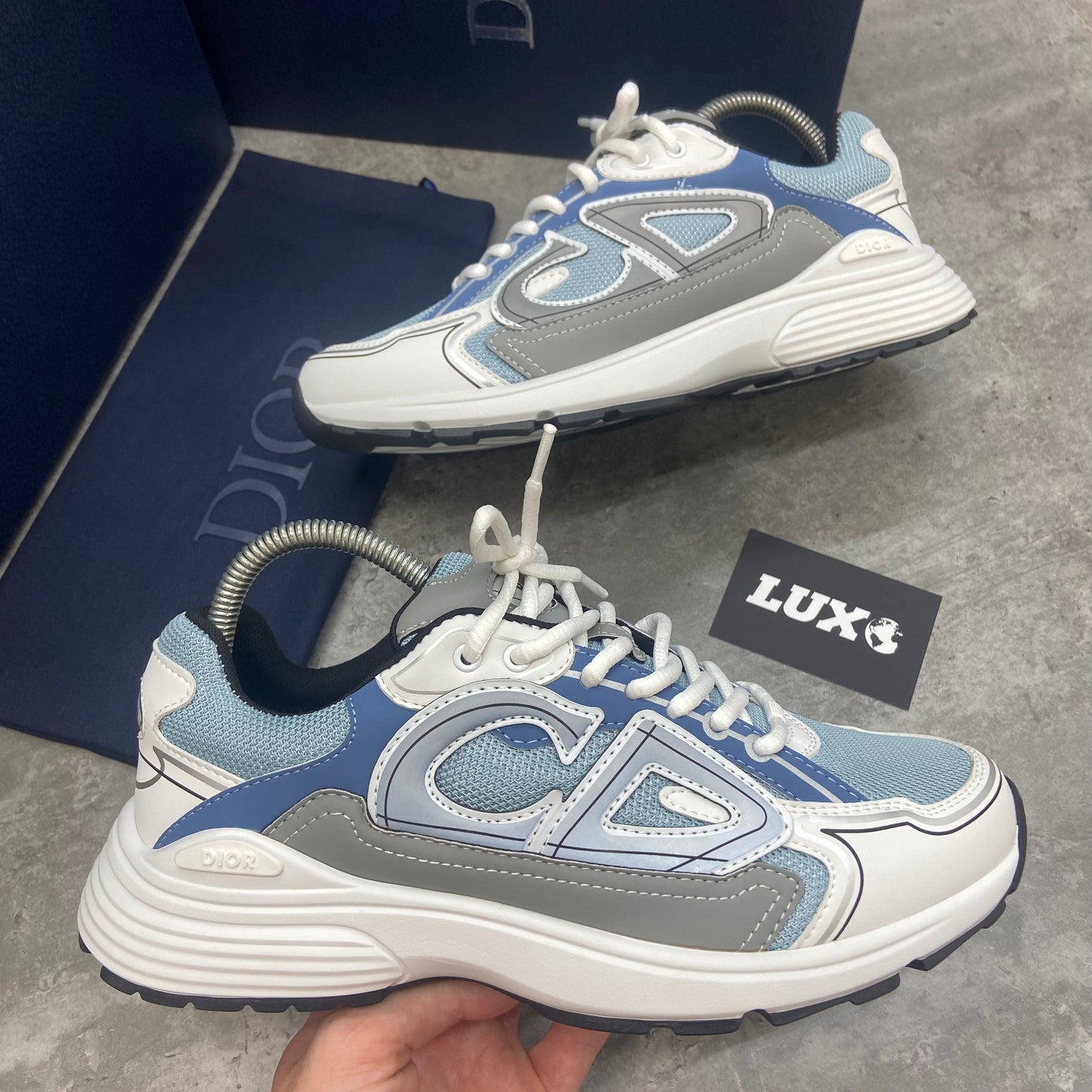 B30 TRAINER - WHITE / BABY BLUE