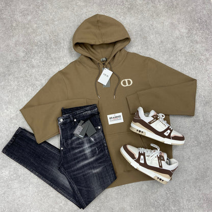 CD HOODIE - BROWN