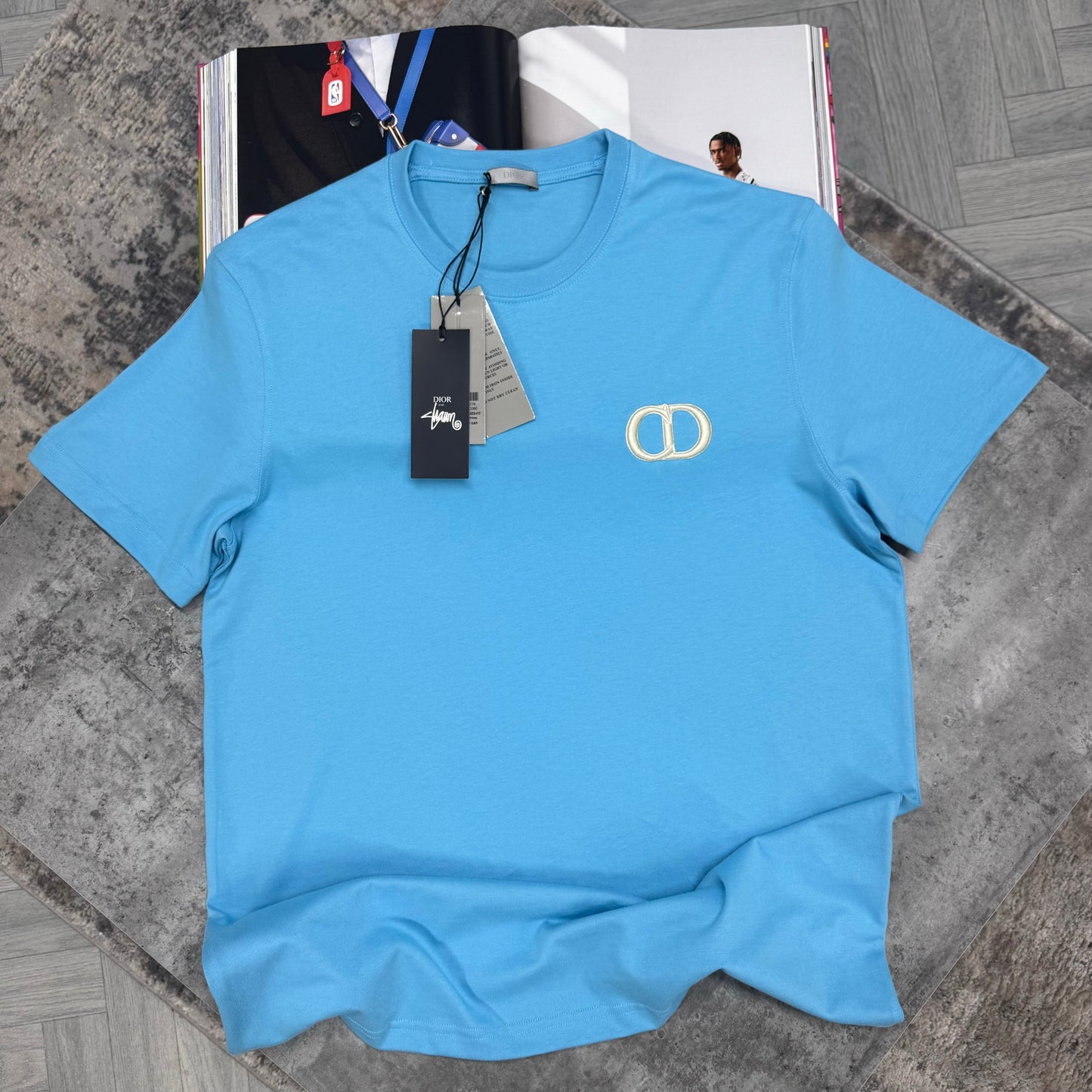 CD T SHIRT - AQUA BLUE