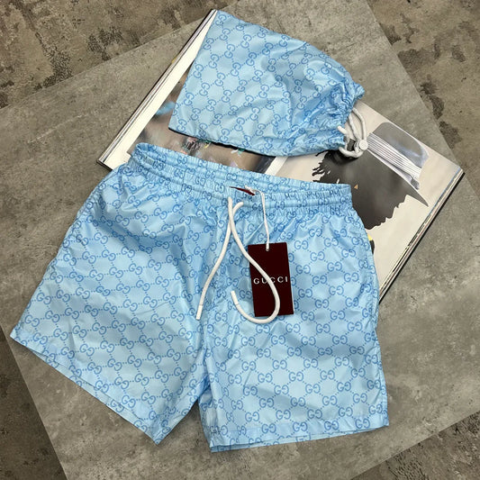 GG BAGGED SWIM SHORTS - SKY BLUE