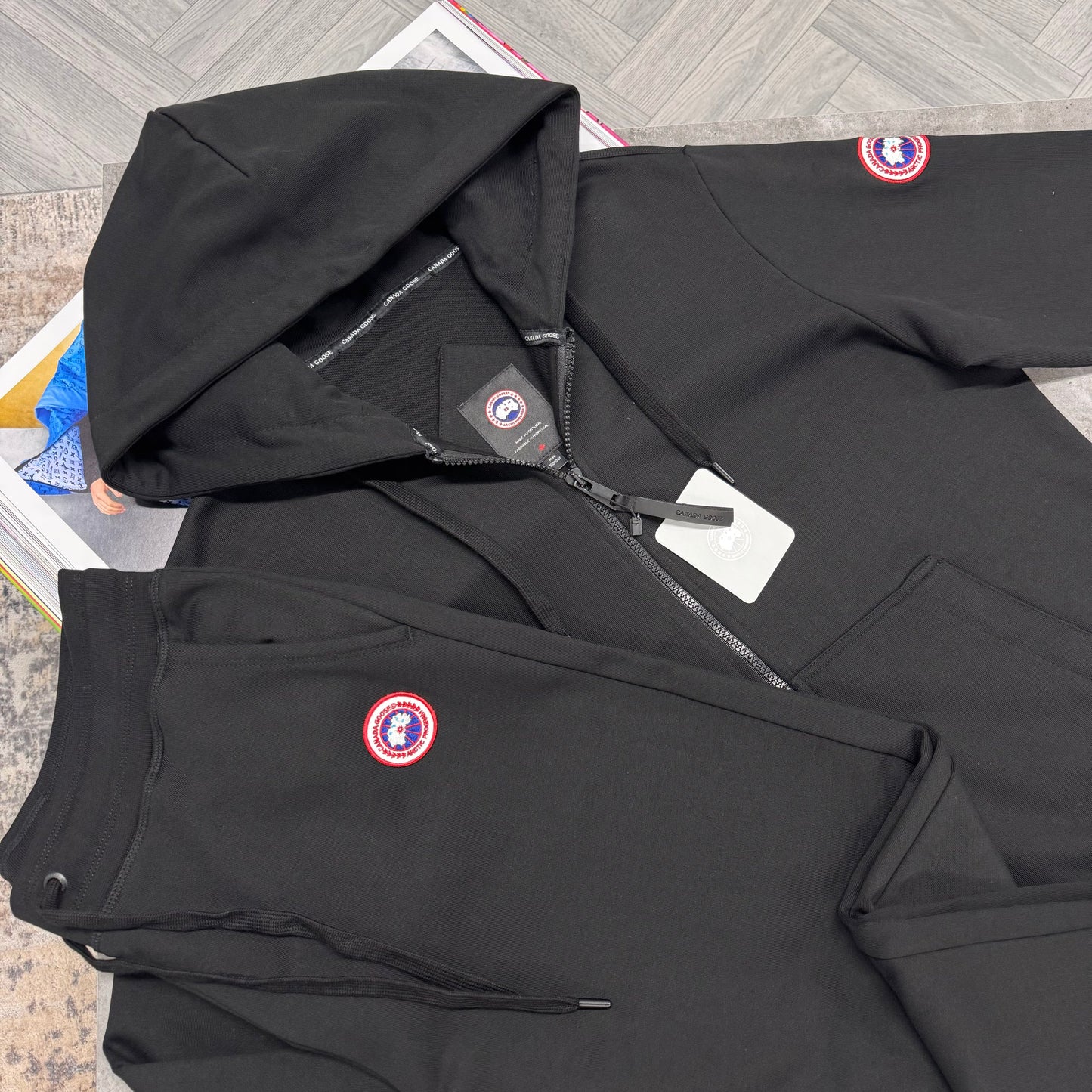 CG FULL ZIP TRACKSUIT - BLACK