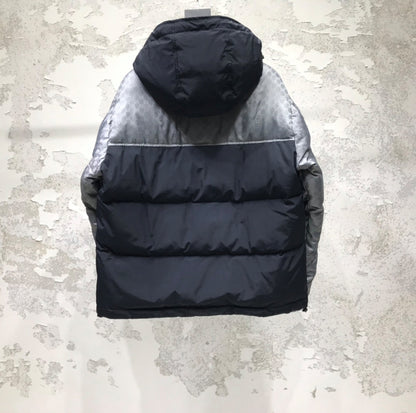 (PRE ORDER) GG PUFFER COAT - GREY / BLACK