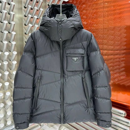 (PRE ORDER) PRADA PUFFER COAT - BLACK