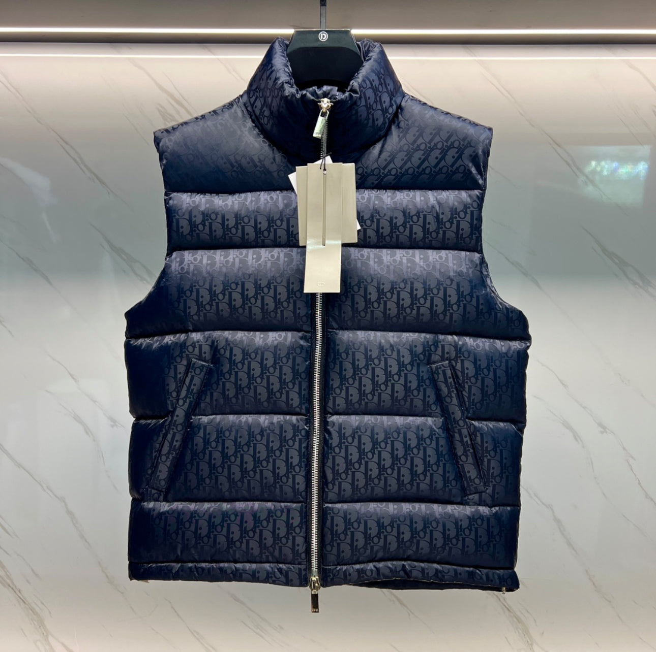 (PRE ORDER) CD OBLIQUE GILET - NAVY