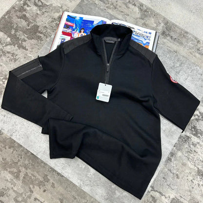 CG - HALF ZIP JUMPER - BLACK