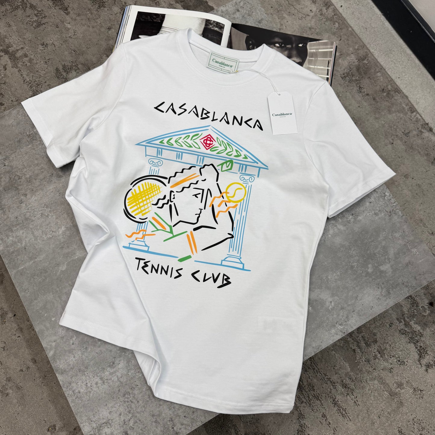 CASA - TENNIS CLUB T-SHIRT - WHITE