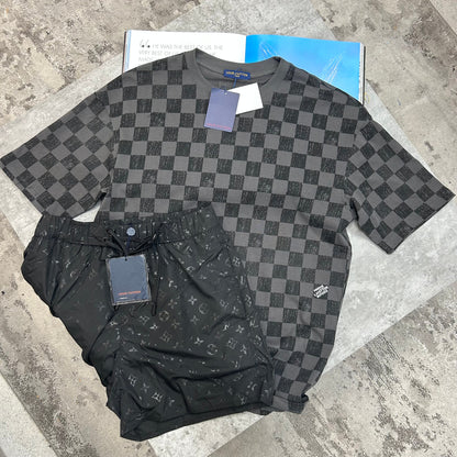 LVE - DAMIER T-SHIRT - DARK GREY