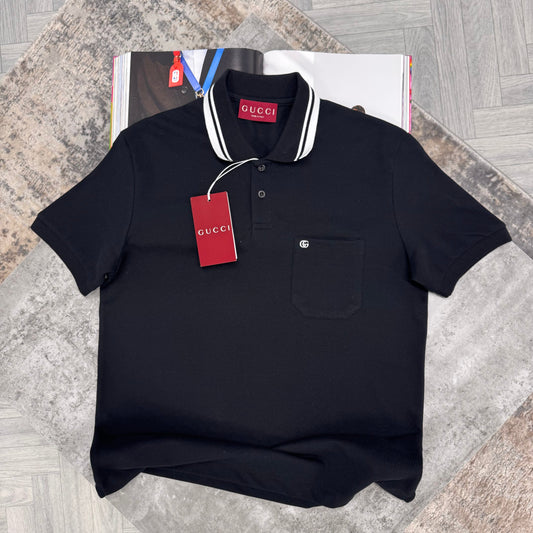 GG POCKET POLO - BLACK