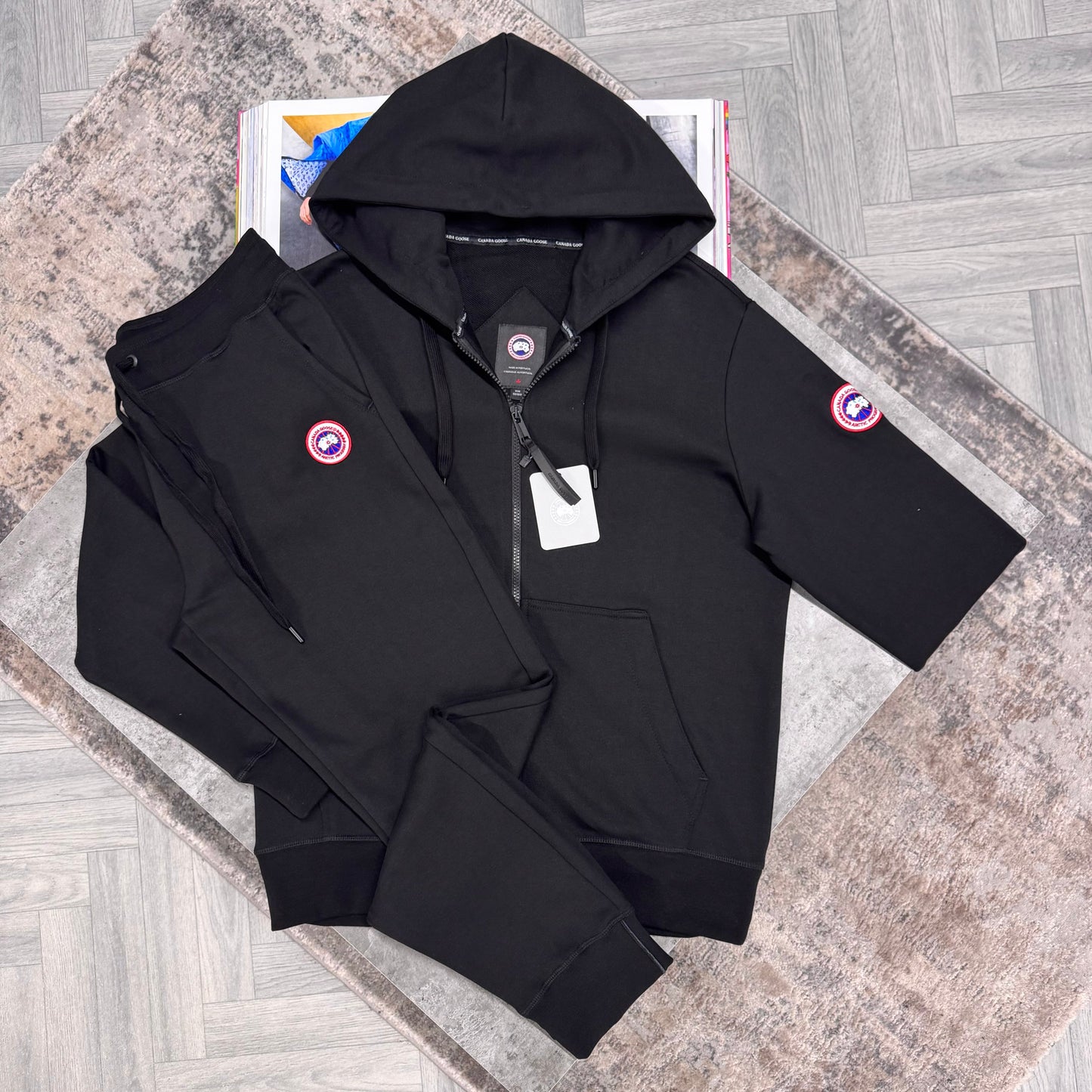 CG FULL ZIP TRACKSUIT - BLACK