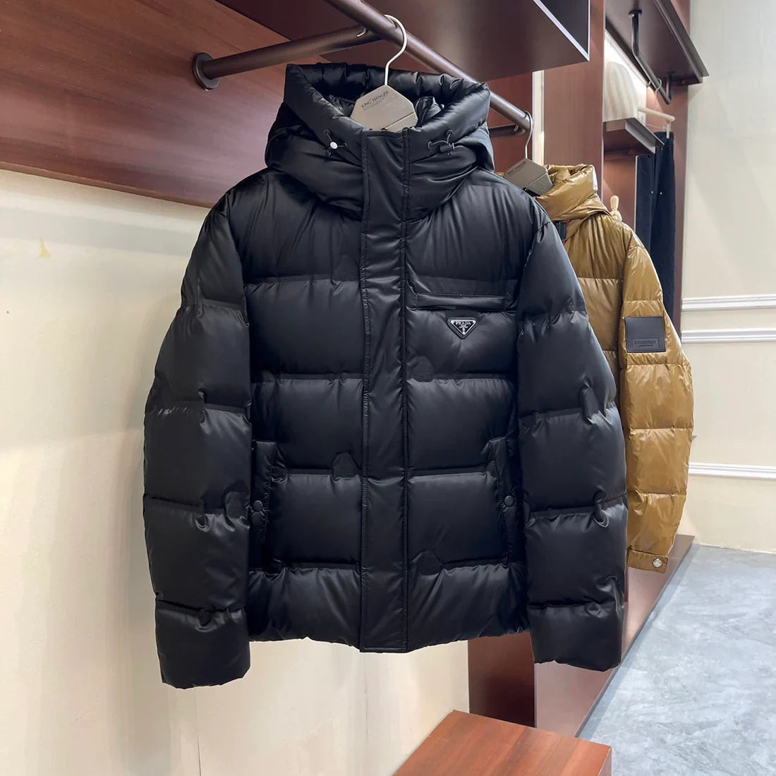 (PRE ORDER) PRADA PUFFER COAT - BLACK