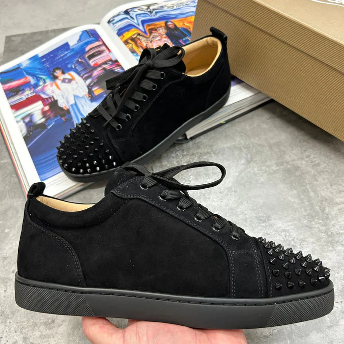 CHRISTIAN LOUBOUTIN LOW SPIKE TRAINERS - BLACK (PRE ORDER)