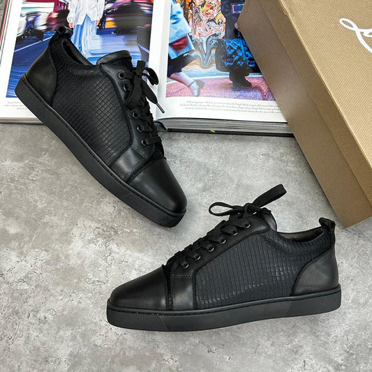 CHRISTIAN LOUBOUTIN TRAINERS - BLACK / WHITE (PRE ORDER)