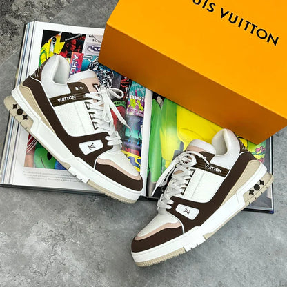 (PRE ORDER) LVE TRAINERS - BROWN / WHITE