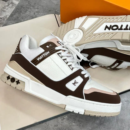 (PRE ORDER) LVE TRAINERS - BROWN / WHITE